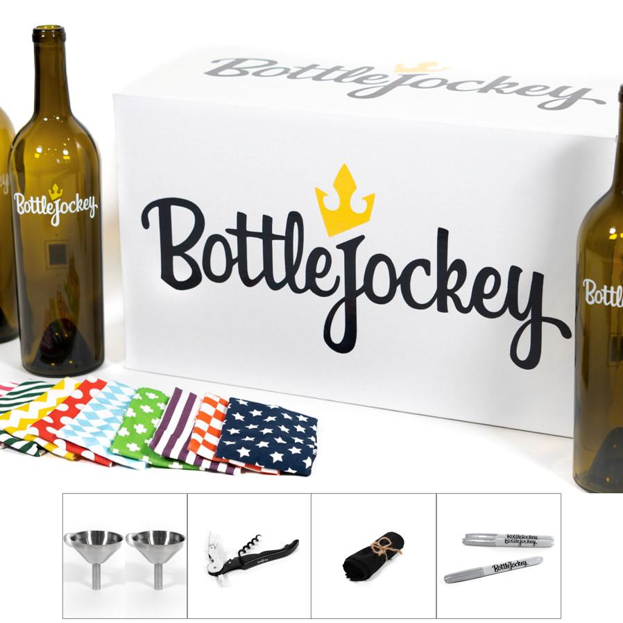 BottleJockey Wine Tasting Kit - Silver